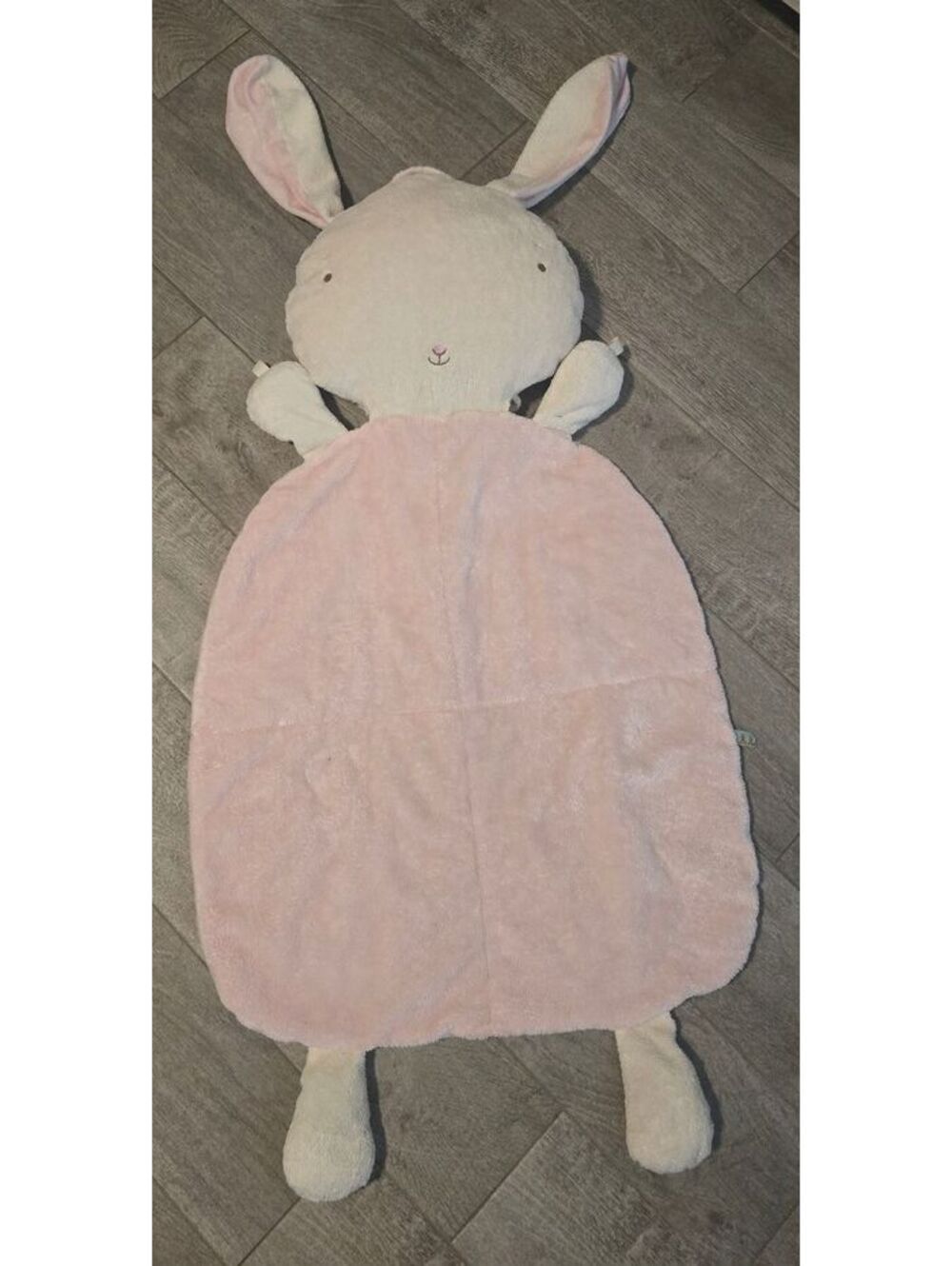 Bunnies By The Bay Pink Bunny Baby Blanket Plush Lovey